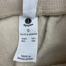 Load image into Gallery viewer, Boys Dymples, fleece lined casual pants, elasticated, tractors, EUC, size 0,  