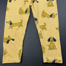 Load image into Gallery viewer, Girls Target, stretchy organic cotton blend leggings, dogs, GUC, size 1,  