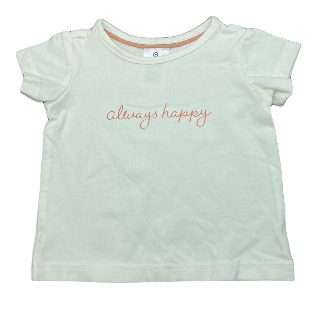 Girls Target, stretchy organic cotton blend t-shirt / top, EUC, size 0000,  