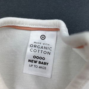 Girls Target, stretchy organic cotton blend t-shirt / top, EUC, size 0000,  