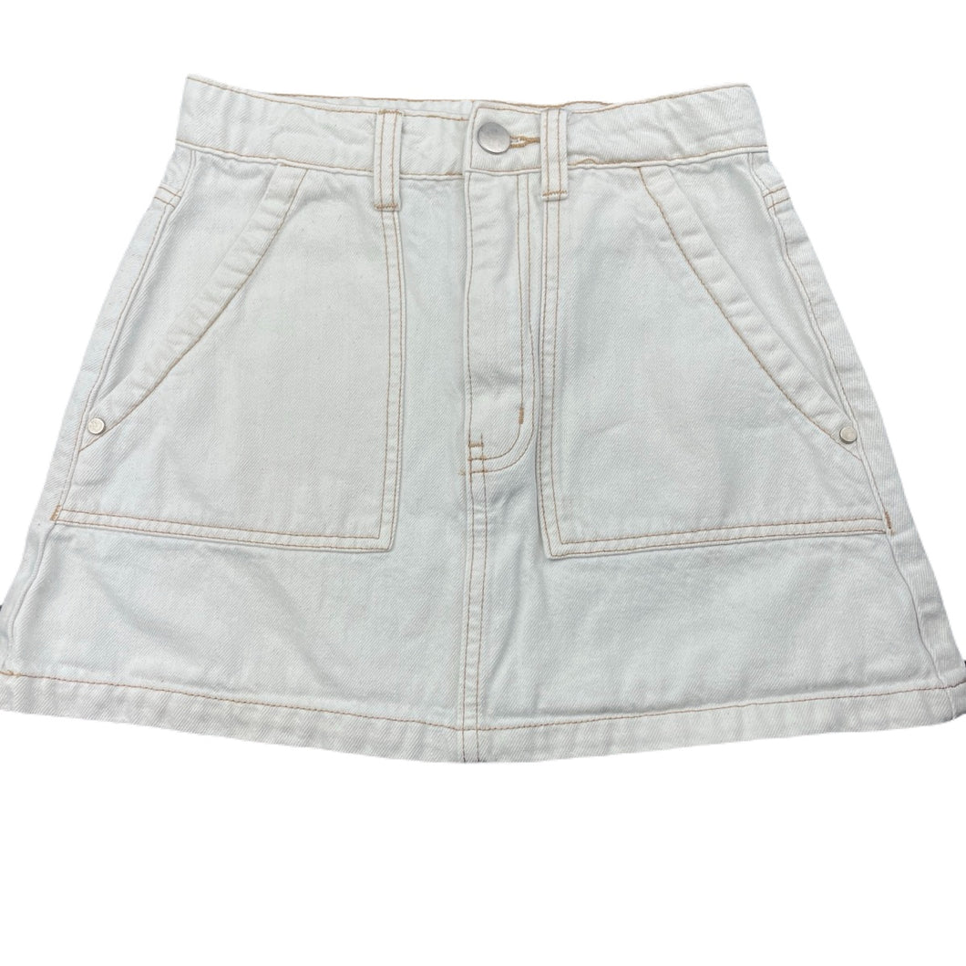 Girls Seed, denim skirt, adjustable, L: 31cm, GUC, size 8,  