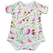 Load image into Gallery viewer, Girls Suki McMaster, stretchy bamboo blend bodysuit / romper, GUC, size 00,  