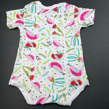 Load image into Gallery viewer, Girls Suki McMaster, stretchy bamboo blend bodysuit / romper, GUC, size 00,  