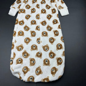 unisex Dymples, soft fleece sleeping bag, bears, GUC, size 0-1,  