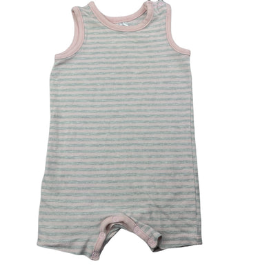 Girls Target, striped stretchy romper, EUC, size 00,  
