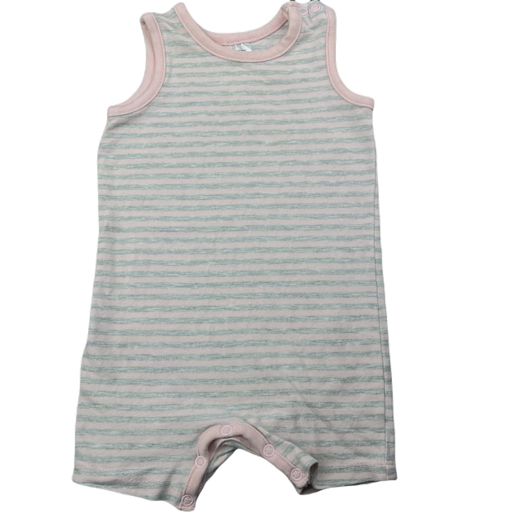 Girls Target, striped stretchy romper, EUC, size 00,  