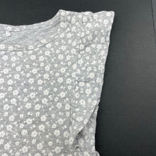 Load image into Gallery viewer, Girls H&amp;T, grey &amp; white floral cotton top, GUC, size 1,  