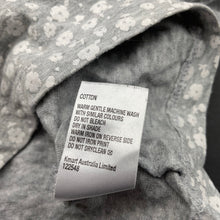 Load image into Gallery viewer, Girls H&amp;T, grey &amp; white floral cotton top, GUC, size 1,  