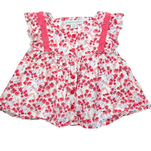 Load image into Gallery viewer, Girls Pumpkin Patch, lightweight floral cotton top, FUC, size 00,  