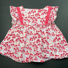 Load image into Gallery viewer, Girls Pumpkin Patch, lightweight floral cotton top, FUC, size 00,  