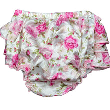 Load image into Gallery viewer, Girls lightweight, floral nappy cover / bloomers, EUC, size 000-00,  