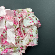 Load image into Gallery viewer, Girls lightweight, floral nappy cover / bloomers, EUC, size 000-00,  