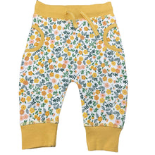 Load image into Gallery viewer, Girls Baby Berry, fleece lined floral pants, elasticated, FUC, size 0,  