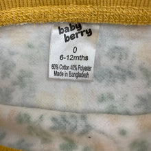 Load image into Gallery viewer, Girls Baby Berry, fleece lined floral pants, elasticated, FUC, size 0,  