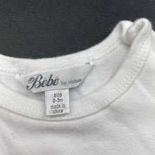 Load image into Gallery viewer, unisex Bebe by Minihaha, cotton bodysuit / romper, GUC, size 000,  