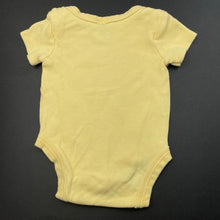 Load image into Gallery viewer, unisex Baby Berry, yellow cotton bodysuit / romper, EUC, size 0000,  