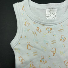 Load image into Gallery viewer, unisex Target, cotton singlet top, birds, EUC, size 000,  