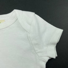 Load image into Gallery viewer, unisex One Little Roberston, soft feel white cotton bodysuit / romper, EUC, size 000,  