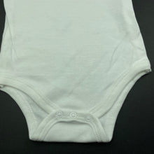 Load image into Gallery viewer, unisex One Little Roberston, soft feel white cotton bodysuit / romper, EUC, size 000,  