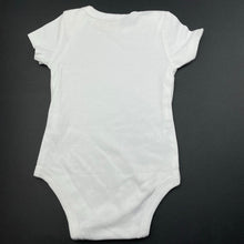 Load image into Gallery viewer, unisex One Little Roberston, soft feel white cotton bodysuit / romper, EUC, size 000,  