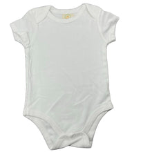 Load image into Gallery viewer, unisex One Little Roberston, soft feel white cotton bodysuit / romper, EUC, size 00,  