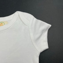 Load image into Gallery viewer, unisex One Little Roberston, soft feel white cotton bodysuit / romper, EUC, size 00,  