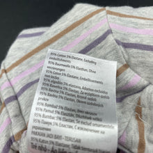 Load image into Gallery viewer, unisex Cotton On, stretchy striped zip coverall / romper, EUC, size 0000,  