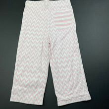 Load image into Gallery viewer, Girls Lily &amp; Dan, reversible pink &amp; white cotton pants / bottoms, elasticated, EUC, size 1,  