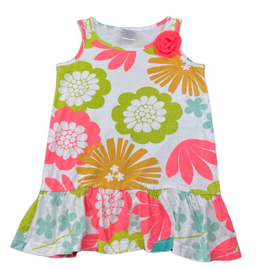 Girls Essentials, colourful floral cotton summer top, FUC, size 5,  