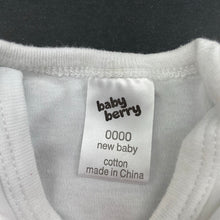 Load image into Gallery viewer, unisex Baby Berry, soft cotton bodysuit / romper, GUC, size 0000,  