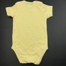 Load image into Gallery viewer, unisex Target, embroidered yellow cotton bodysuit / romper, EUC, size 000,  