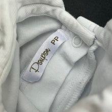 Load image into Gallery viewer, unisex Poupon, cotton bodysuit / romper, embroidered collar, EUC, size 0000,  