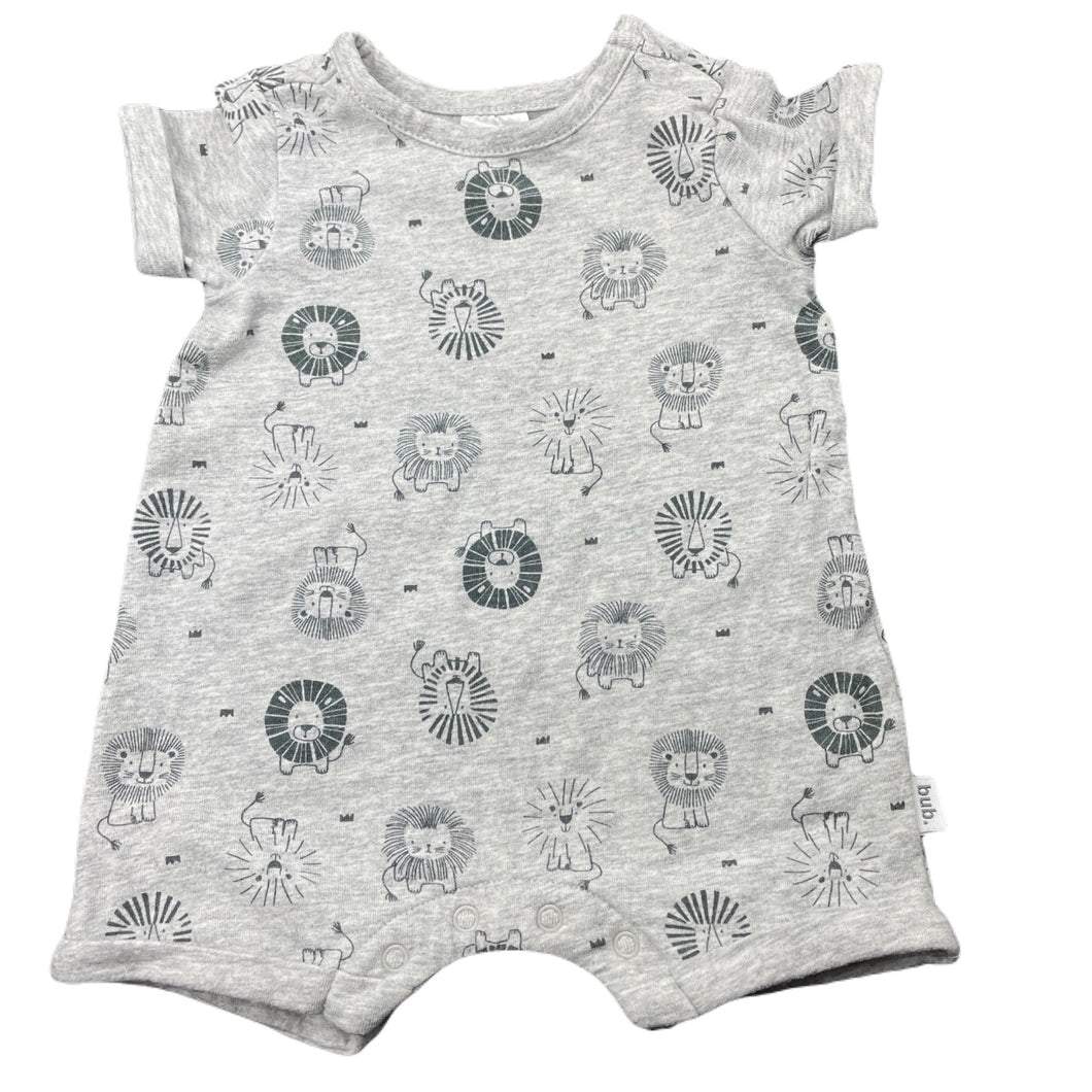 unisex Target, stretchy romper, lions, EUC, size 0000,  