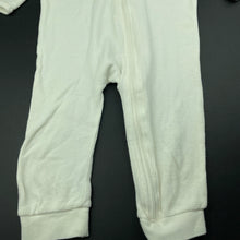 Load image into Gallery viewer, unisex Baby Berry, white waffle cotton zip romper, EUC, size 2,  