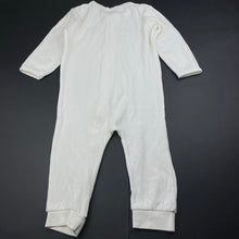 Load image into Gallery viewer, unisex Baby Berry, white waffle cotton zip romper, EUC, size 2,  
