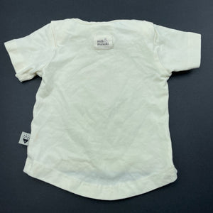 unisex Milk & Masuki, organic cotton blend t-shirt / top, GUC, size 0000,  