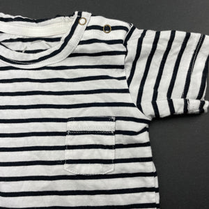 unisex Bonds, striped Australian cotton t-shirt / top, EUC, size 000,  