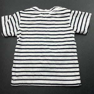 unisex Bonds, striped Australian cotton t-shirt / top, EUC, size 000,  