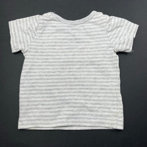 unisex Cotton On, striped stretchy t-shirt / top, FUC, size 0000,  