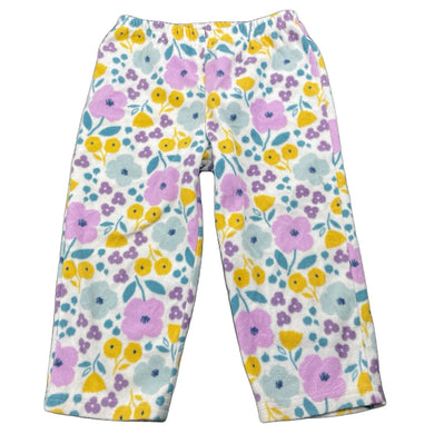 Girls Carters, floral fleece pyjama pants / bottoms, GUC, size 2,  