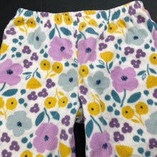 Load image into Gallery viewer, Girls Carters, floral fleece pyjama pants / bottoms, GUC, size 2,  