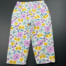 Load image into Gallery viewer, Girls Carters, floral fleece pyjama pants / bottoms, GUC, size 2,  