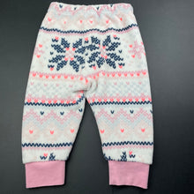 Load image into Gallery viewer, Girls Baby Berry, soft fleece pyjama pants / bottoms, GUC, size 1,  