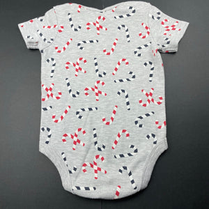unisex Dymples, Christmas bodysuit / romper, GUC, size 1,  