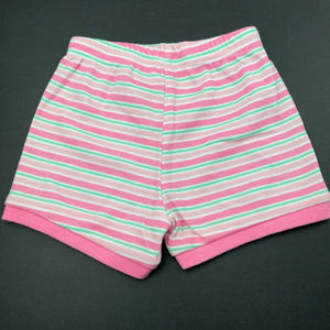 Girls Dymples, striped shorts, elasticated, EUC, size 00,  
