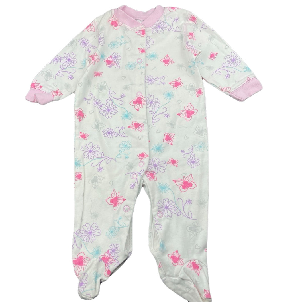 Girls Target, floral cotton coverall / romper, GUC, size 00,  