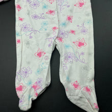 Load image into Gallery viewer, Girls Target, floral cotton coverall / romper, GUC, size 00,  