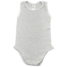 Load image into Gallery viewer, unisex Baby Berry, grey ribbed singletsuit / romper, FUC, size 0,  