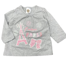Load image into Gallery viewer, Girls Tiny Little Wonders, grey long sleeve top, EUC, size 0,  