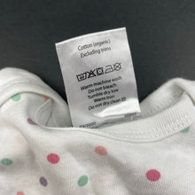 Load image into Gallery viewer, Girls Higgledee, organic cotton bodysuit / romper, EUC, size 0,  